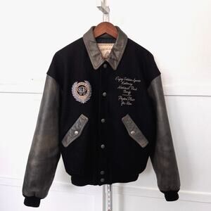 Vintage PPFM Peyton Place for Men Varsity Leather Jacket